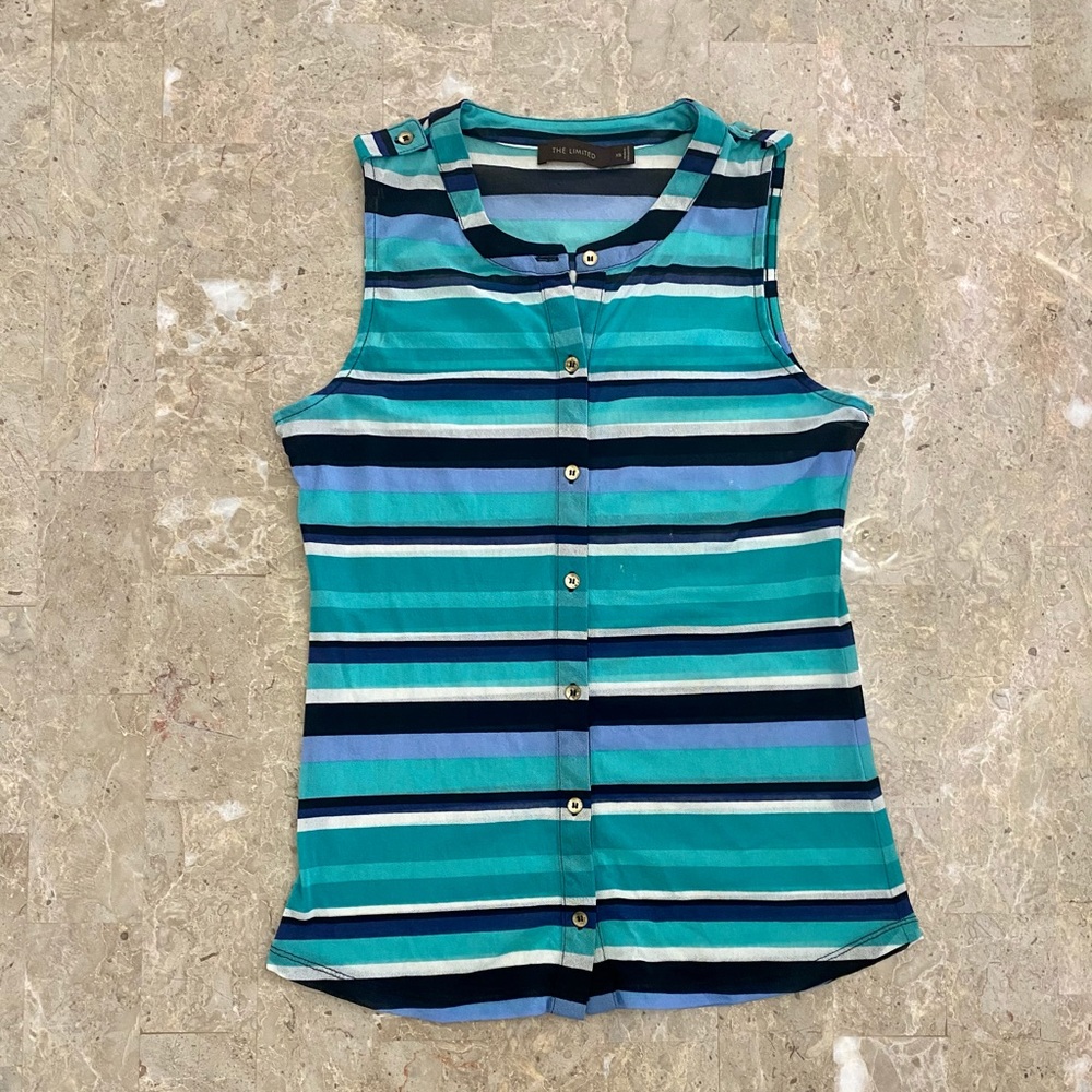 The Limited Striped Sleeveless Top Size XS